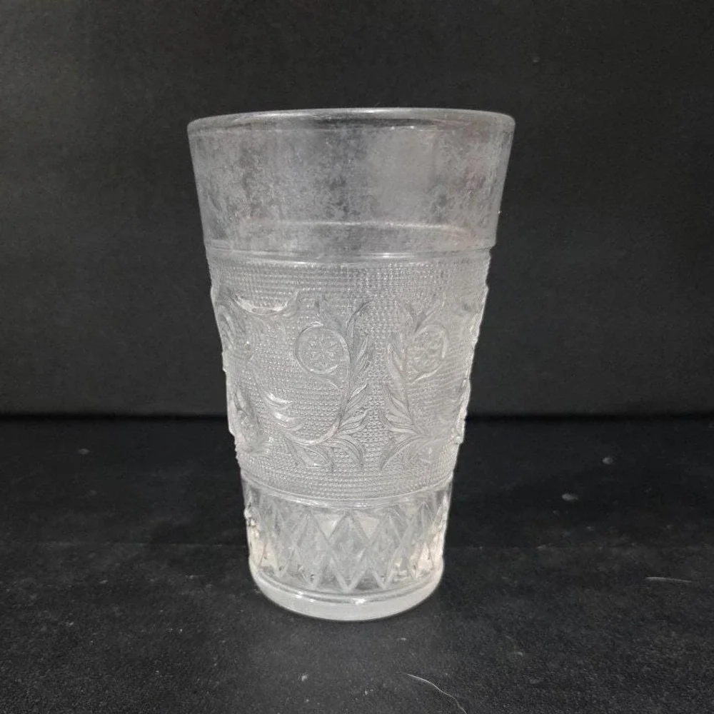 Duncan & Miller Sandwich Clear Tumbler, Vintage Flat Iced Tea Glass, Replacement